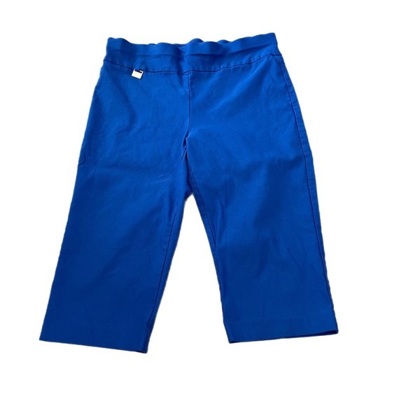 Alex & Olivia blue capris size 14 - Picture 1 of 3